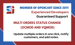 Multi orders status change (ocmod and vqmod)
