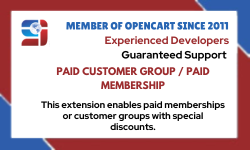 Paid customer group / paid membership