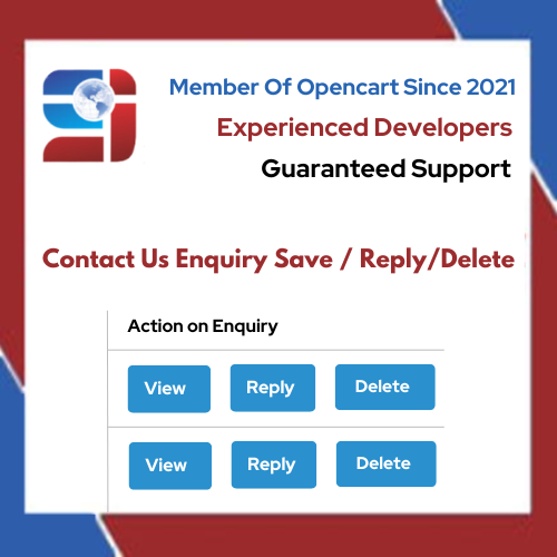 Contact us form Save/Reply/Delete from admin