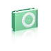 Silver iPod Shuffle, a small, screenless music player. Silver iPod Shuffle, a small, screenless music player.